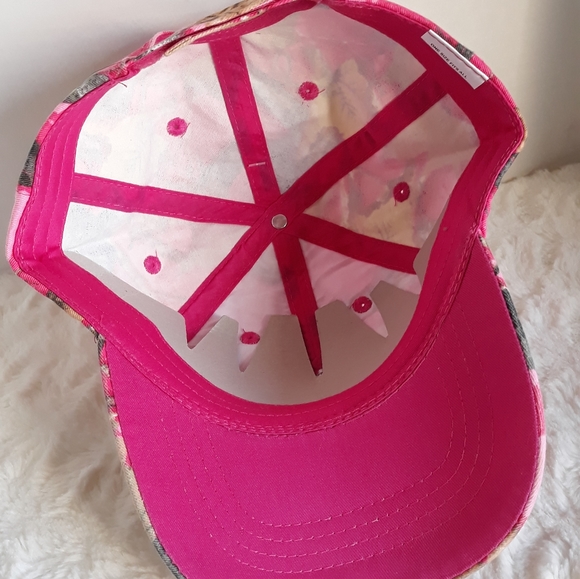 Pink Camo Gun Target Shooting Hunting Hat Baseball Cap - Picture 3 of 5